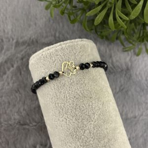 Brățară mama și bebe din Aur 14k cu cristale