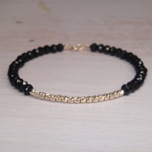 Brățară fixă din Aur 14k cu cristale