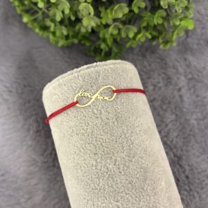 Brățară cu infinit I love you din Aur 14k