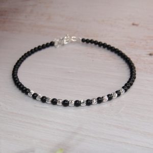 Brățară din Argint 925 cu pietre semipretioase Onix