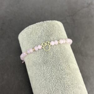 Brățară formă minnie și bile din Aur 14k