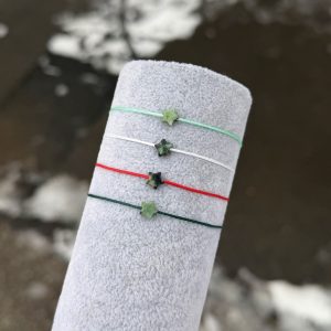 Brățară cu șnur reglabil și steluță Turcoaz