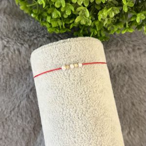 Brățară cu bile Aur 14k și perle de cultură