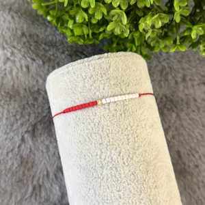 Brățară cu bilă Aur 14k și mărgele miyuki