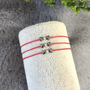 Brățară cu bilă din Argint 925 și inimi Hematit